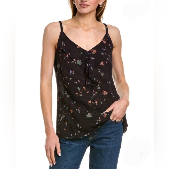 Cabi Women's Tank Top Size Small Purple Floral Summer Vacation Office - Picture 1 of 14